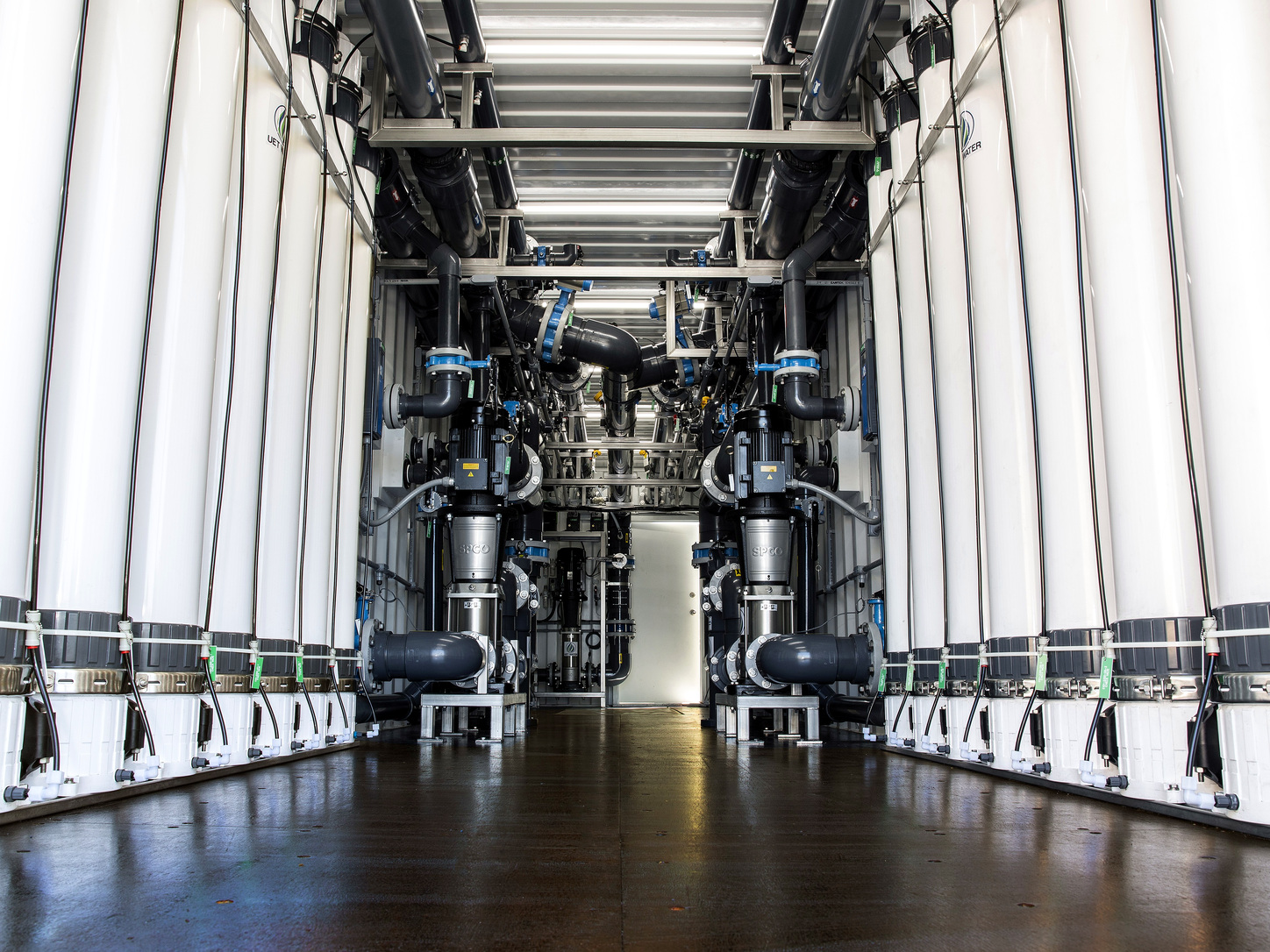 Industrial ultrafiltration treatment system