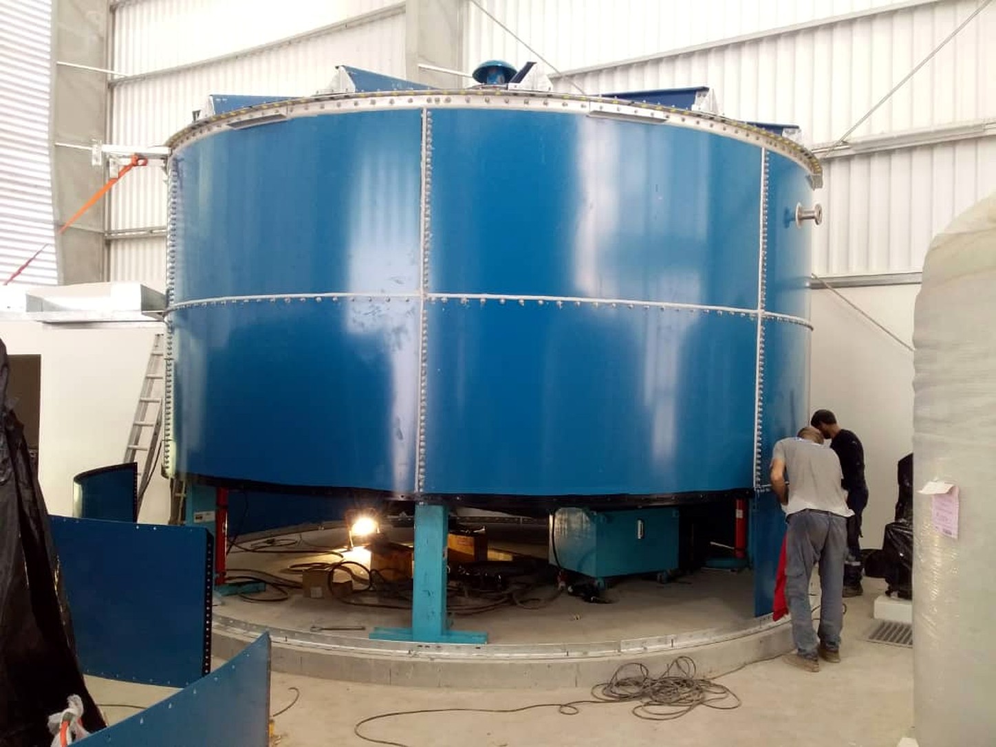 large industrial process tank