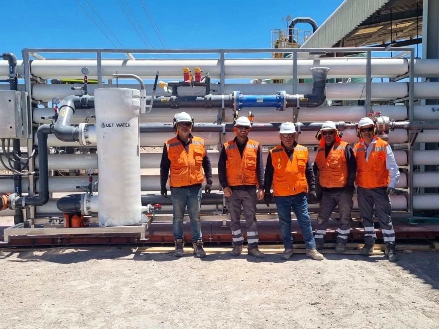 Industrial RO system field service team