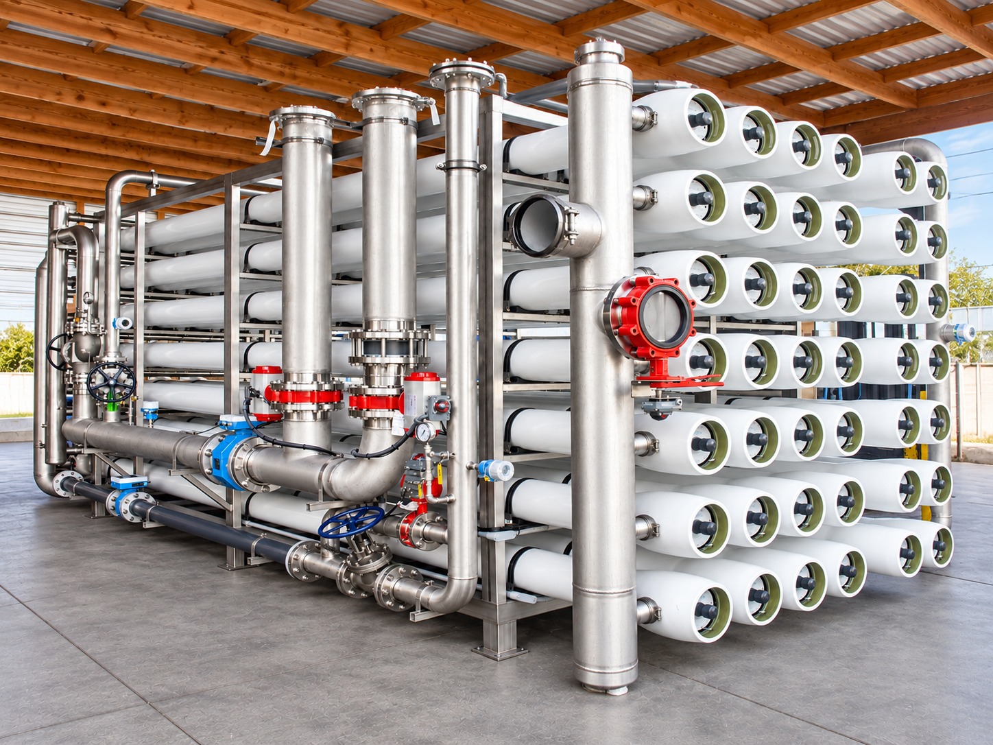 Industrial Reverse Osmosis Membrane Rack System