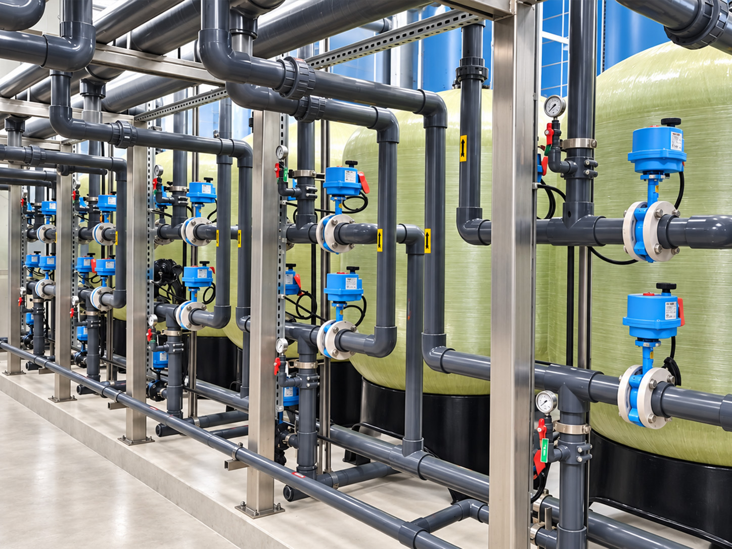 Industrial water filtration and conditioning system