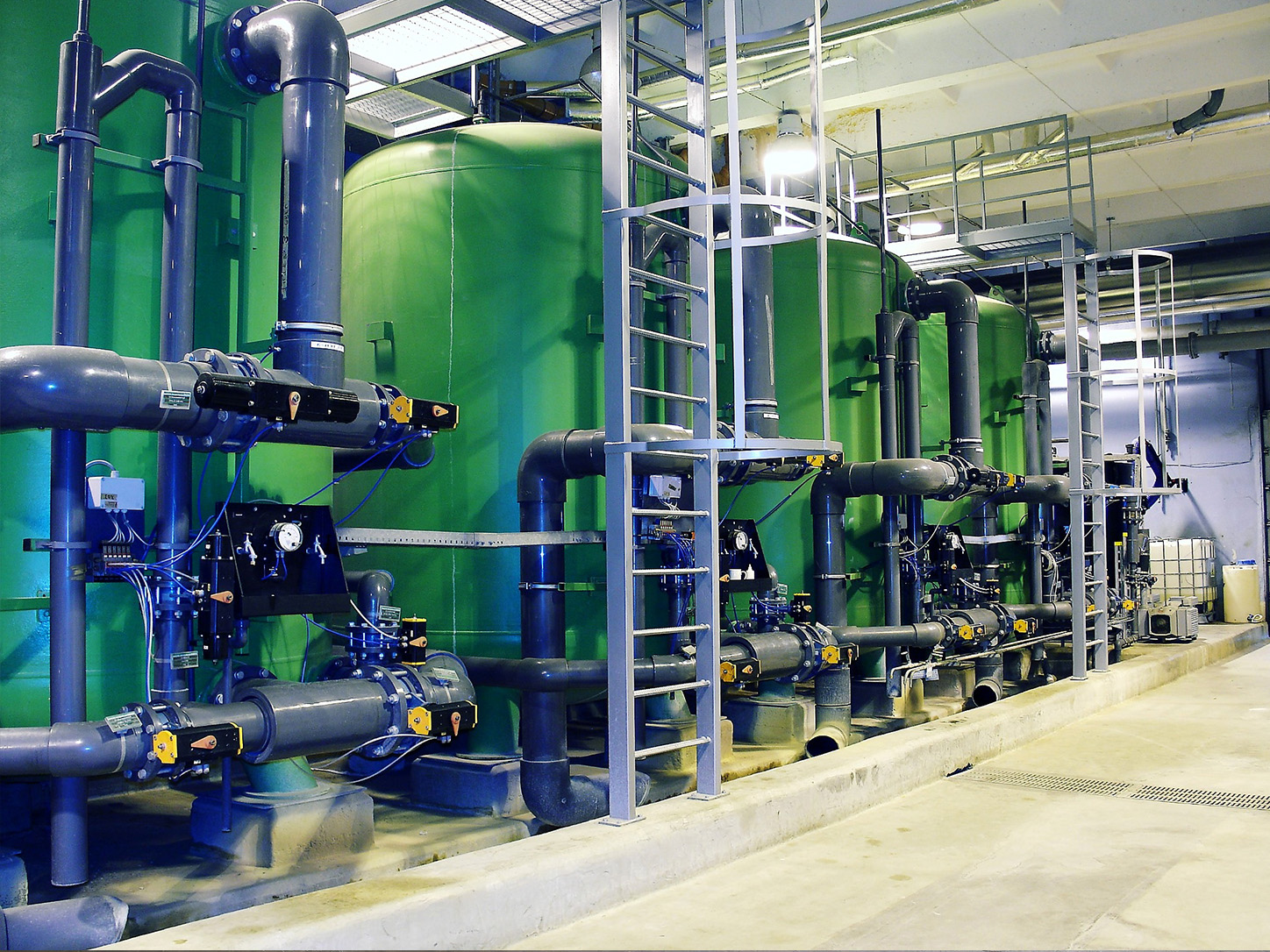 Industrial water filtration treatment facility