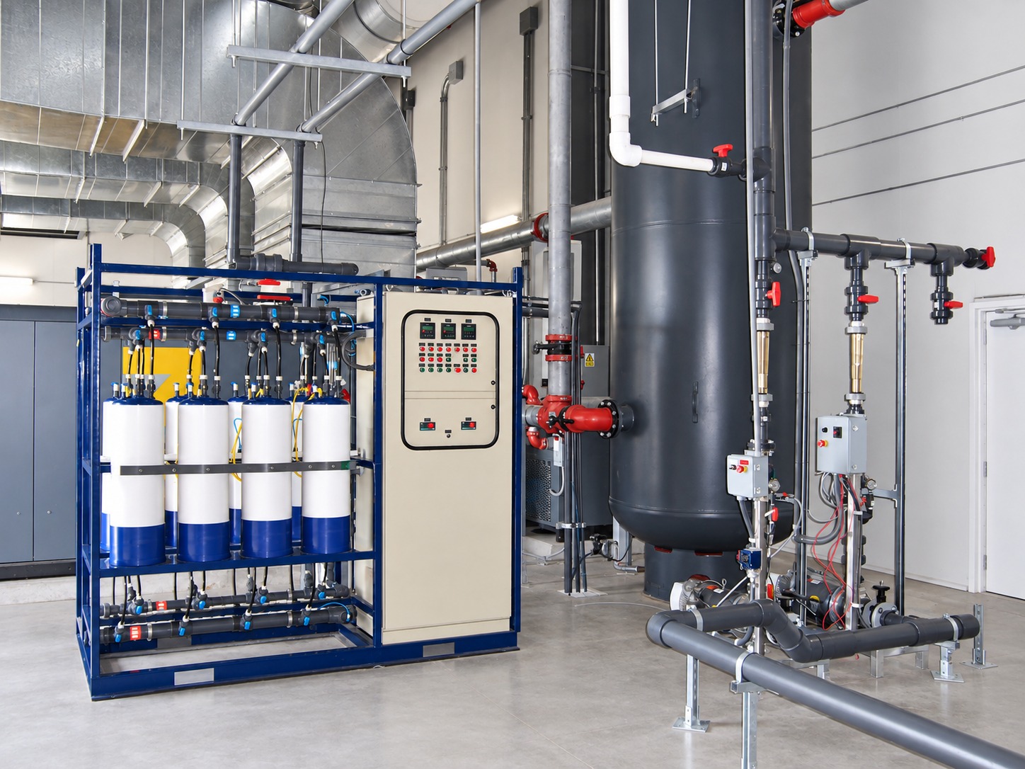 Industrial water treatment filtration skid