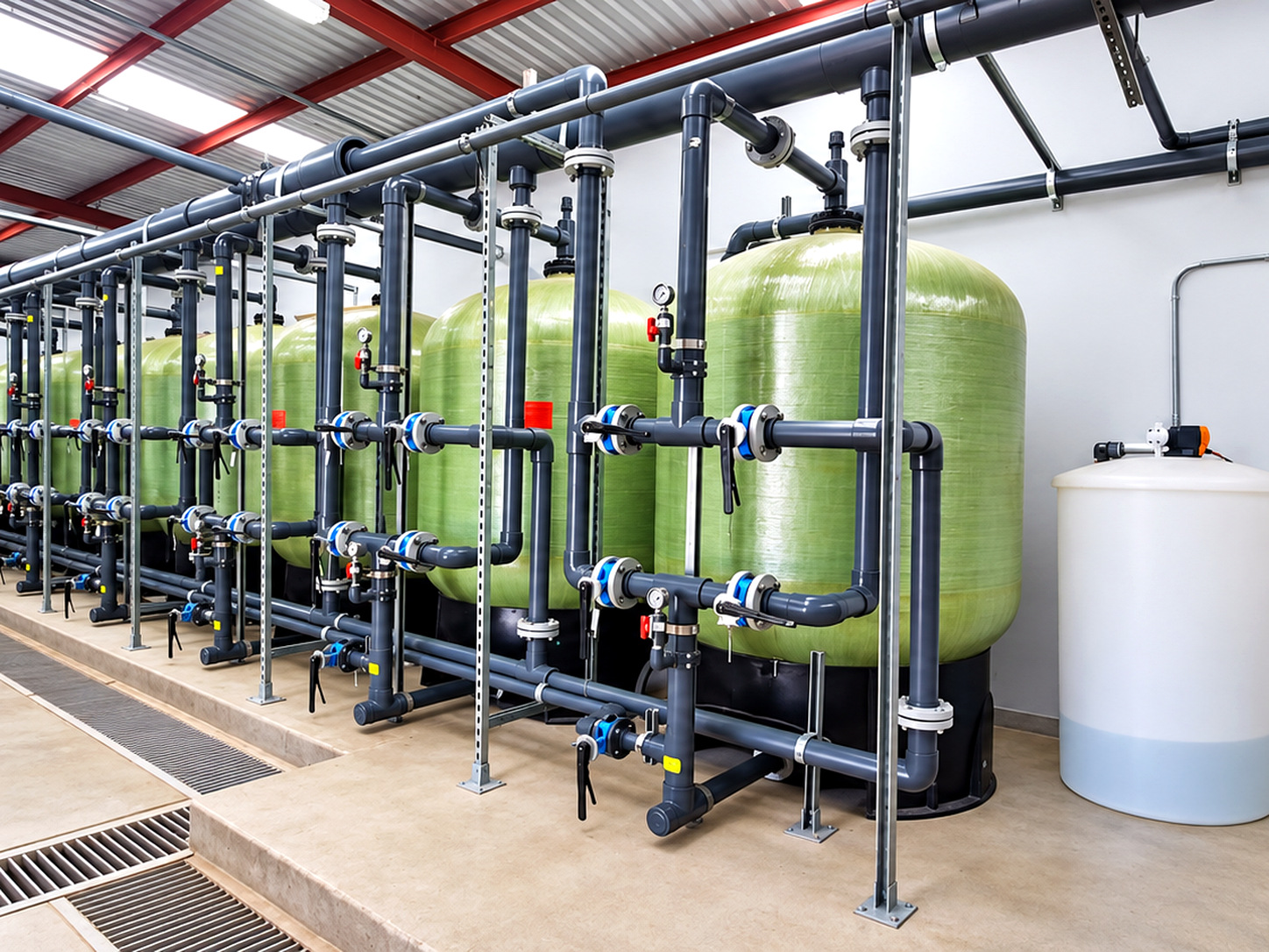 Custom engineered industrial water treatment and filtration system