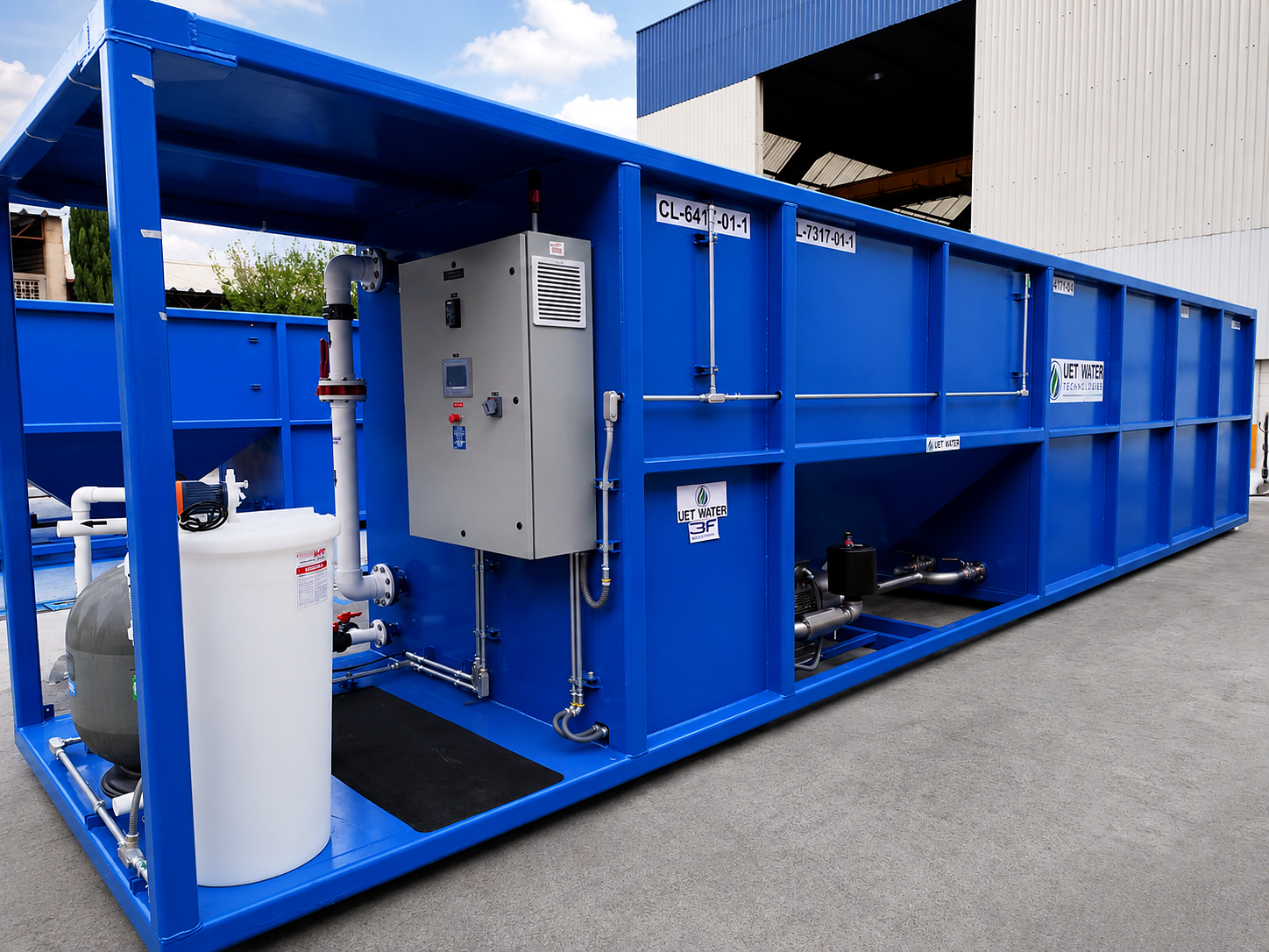 Packaged wastewater treatment system