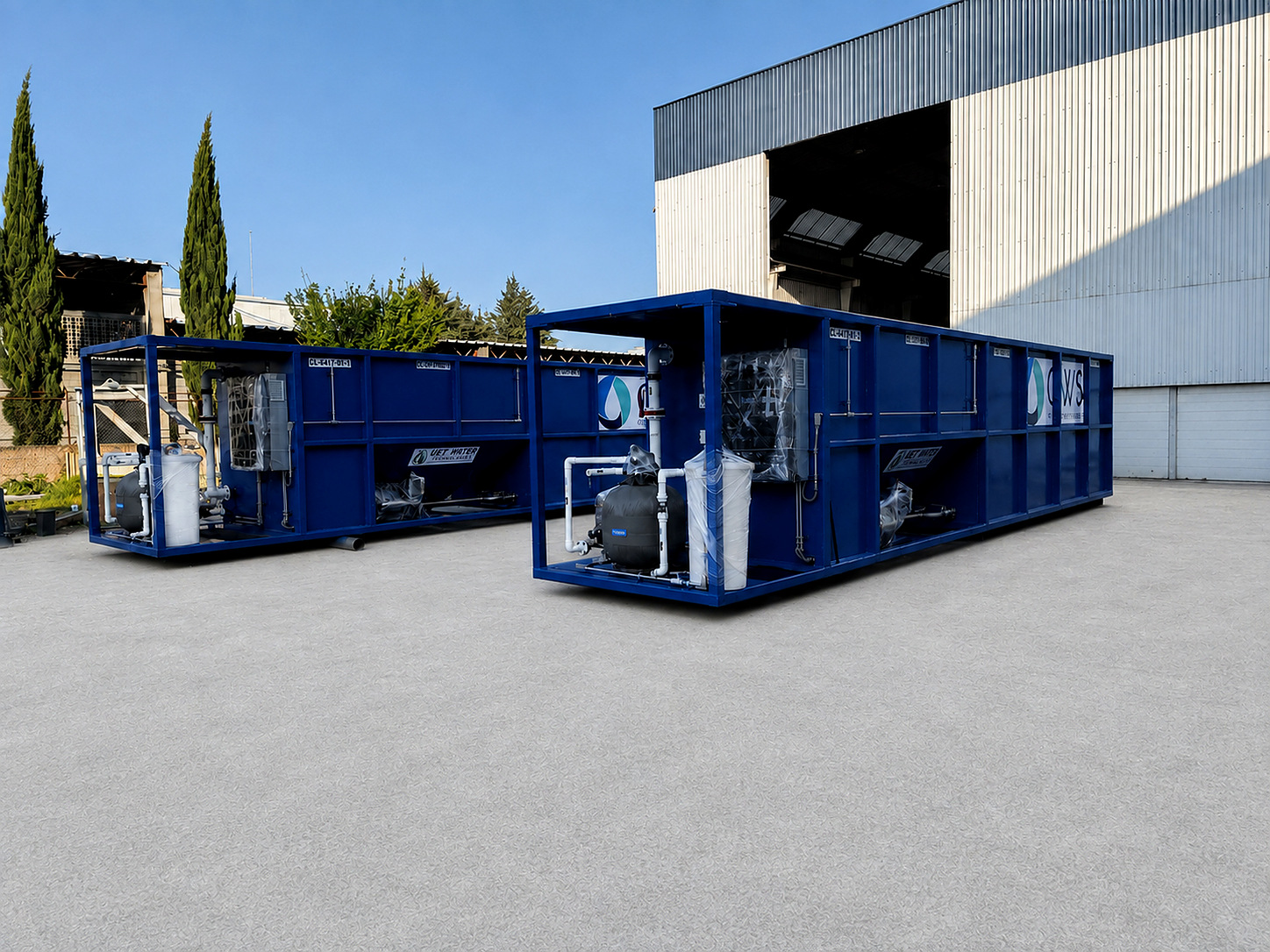 Packaged wastewater treatment systems