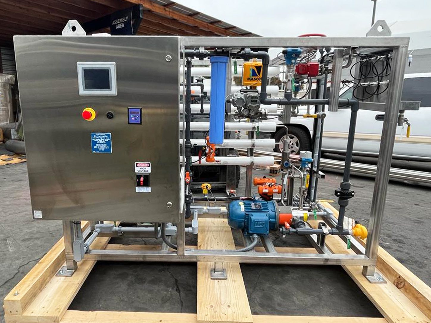 Pilot and demonstration water treatment system for performance validation