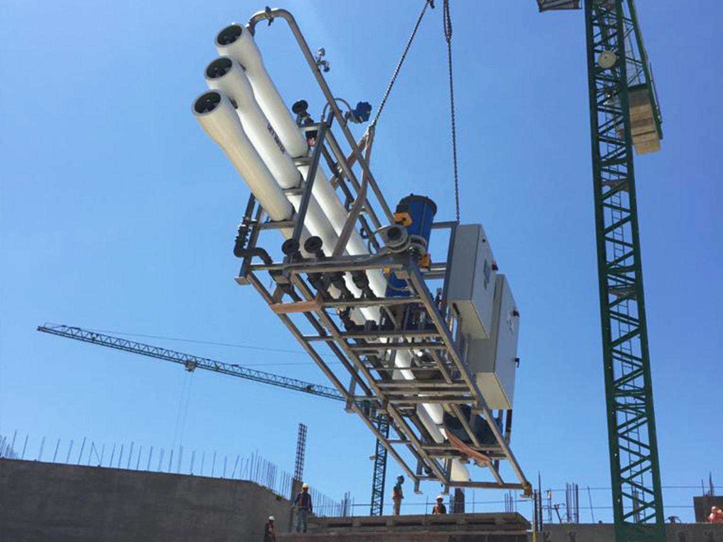 RO system lifting and installation