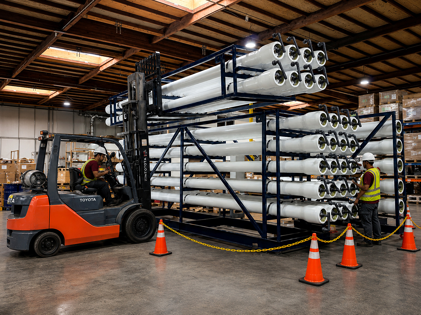 Reverse osmosis membrane system assembly