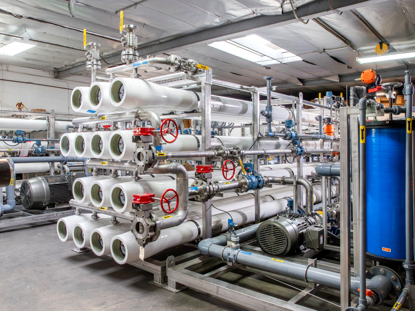 Standardized industrial reverse osmosis water treatment system