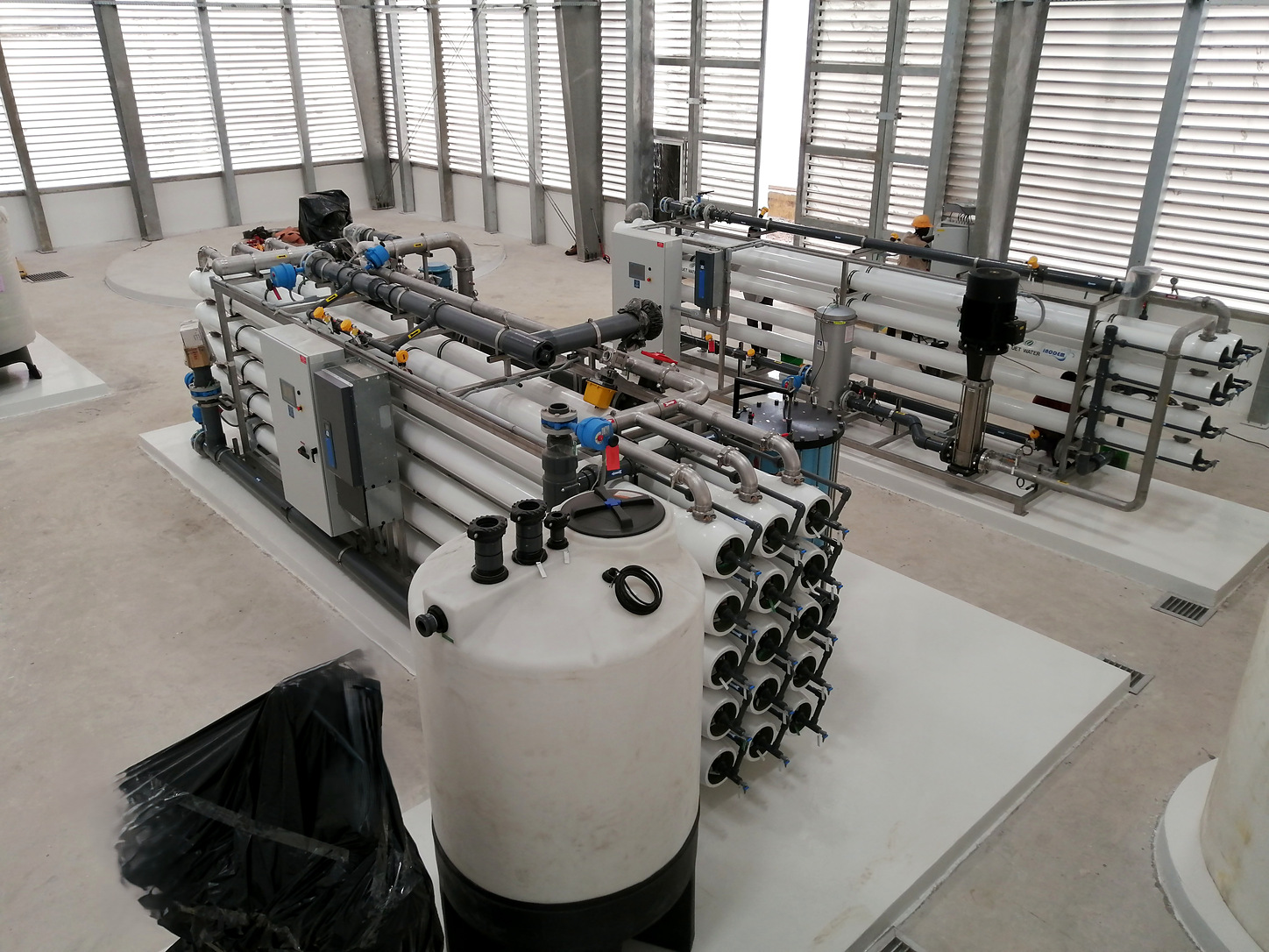 Reverse osmosis water treatment plant