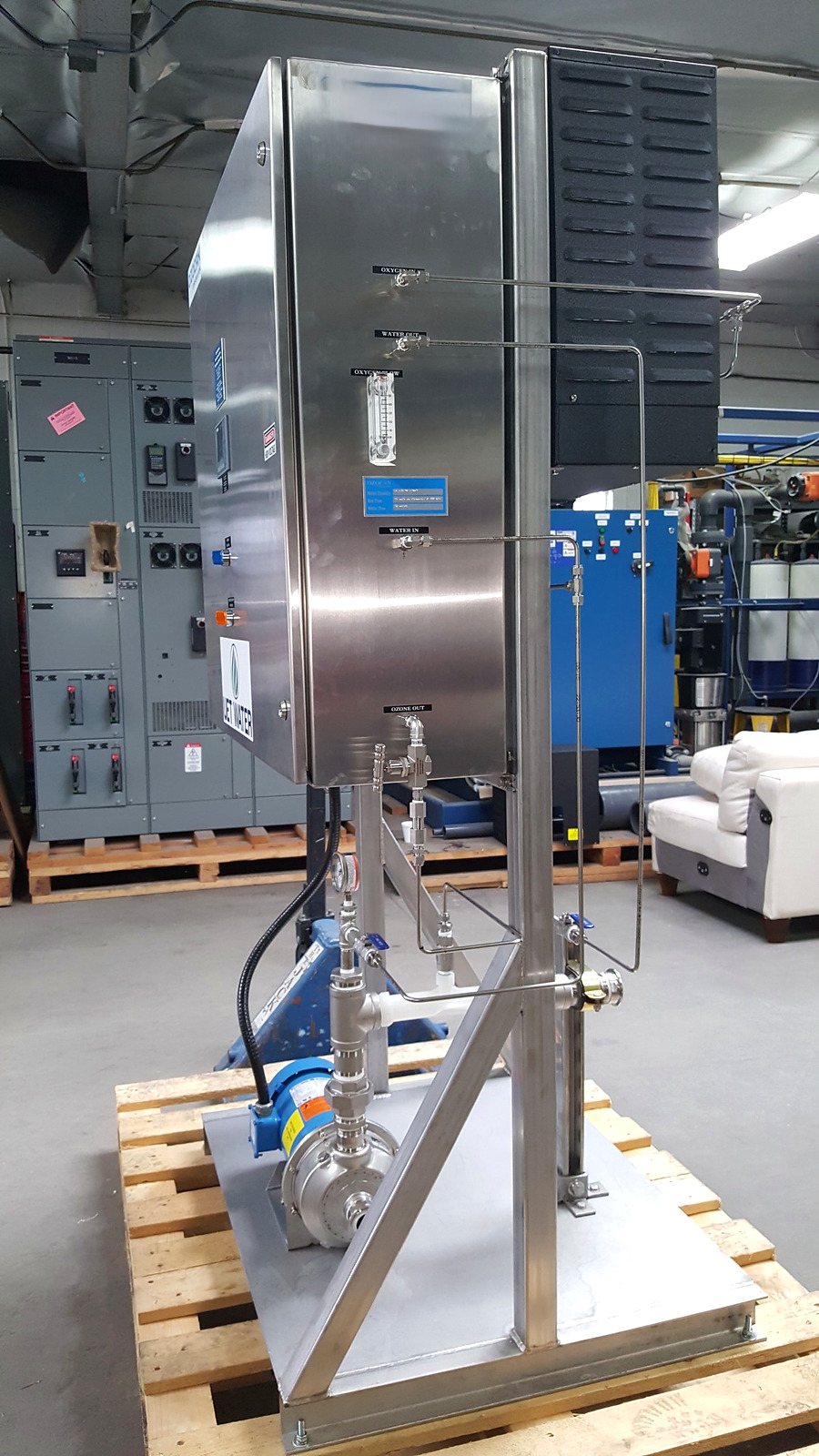 UET Water ozone treatment system side view