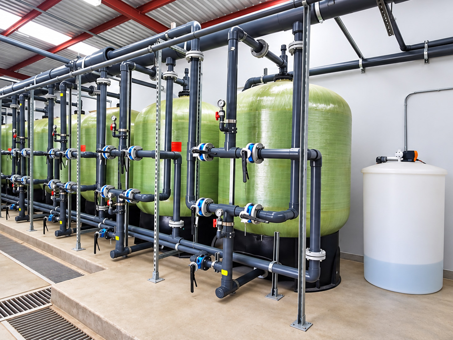 Water filtration and conditioning treatment system